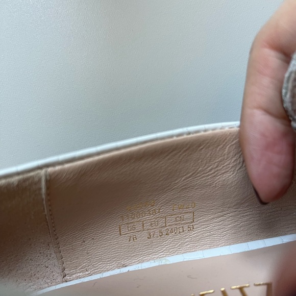 Stuart Weitzman White Loafers - Picture 7 of 9